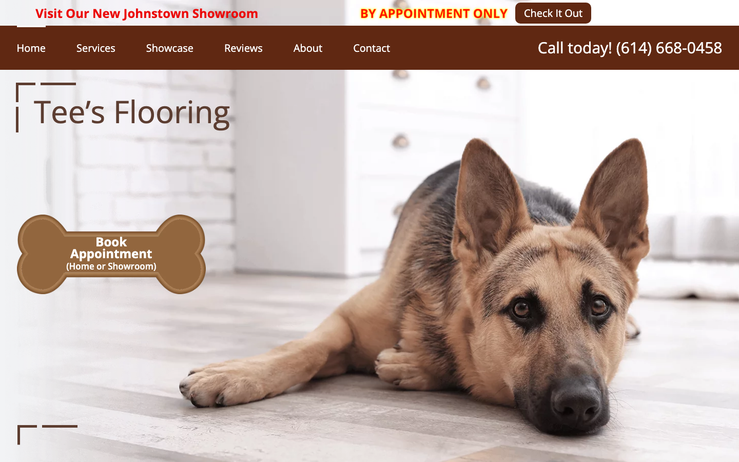 Old Tees Flooring homepage